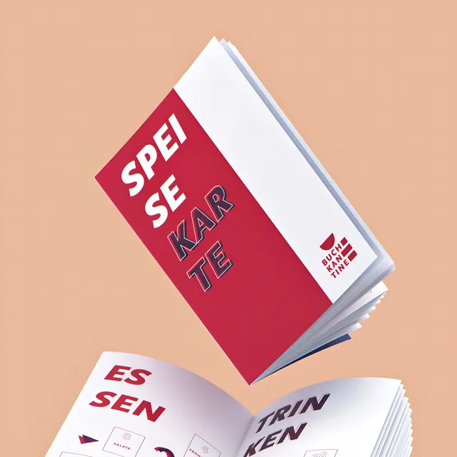 Buchkantine — Speisekarte